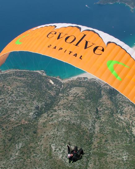 The panorama over Ölüdeniz